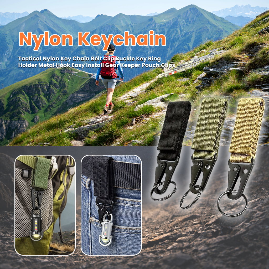 Tactical Nylon Keychain Belt