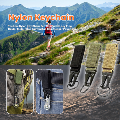 Tactical Nylon Keychain Belt