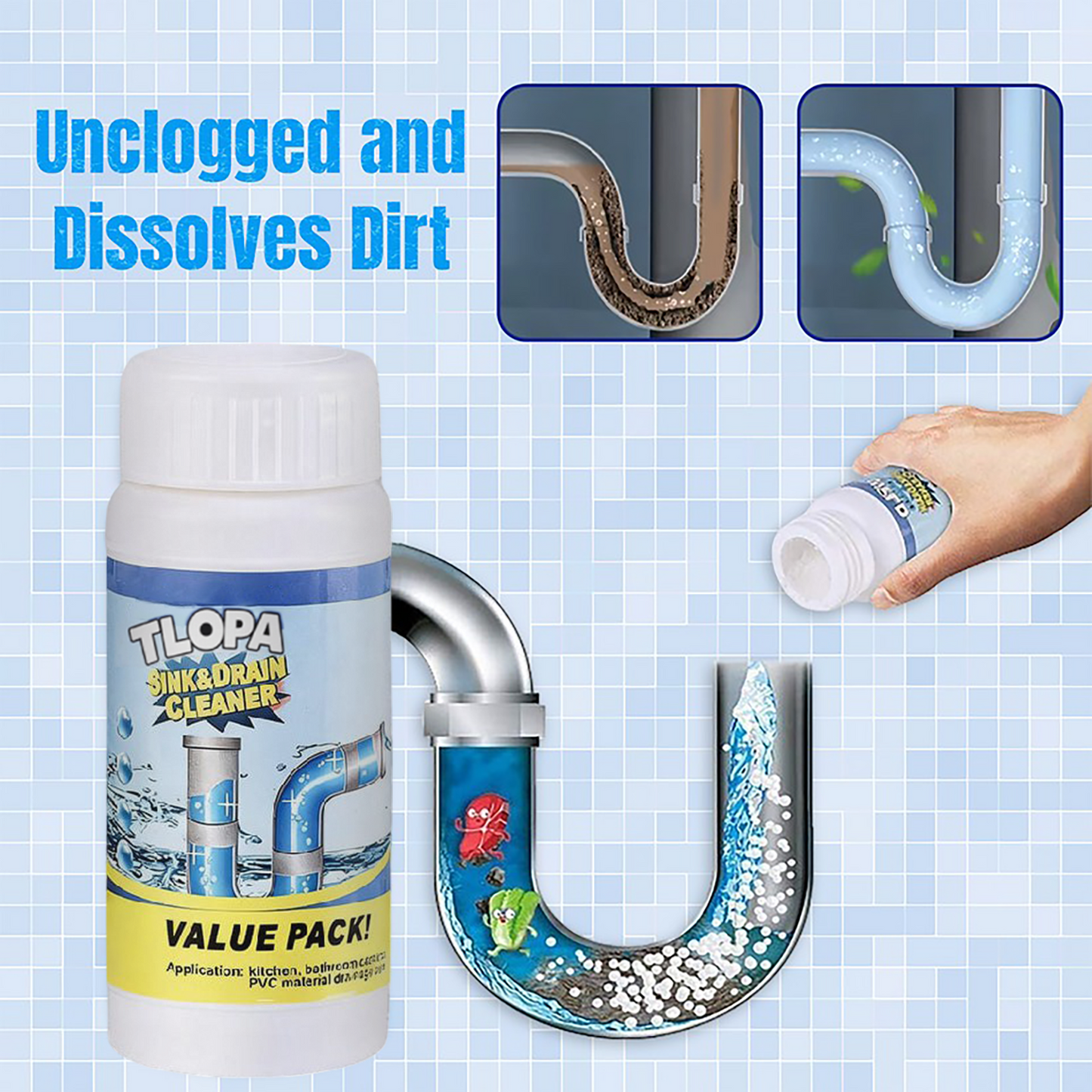 ⏰LIMIITED TIME SALE OFF 60% + FREESHIPPING🔥 TLOPA® Sink and Drain Cleaner