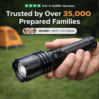 🔥LIMITED-TIME DEAL: 70% OFF + 🎁 2026 Super Bright Ultimate Tactical Flashlight,️️🔥 1M+ Sold Worldwide, 80X Brightness, 9500mAh Battery, Smart LED Display, Military-Grade CREE LED