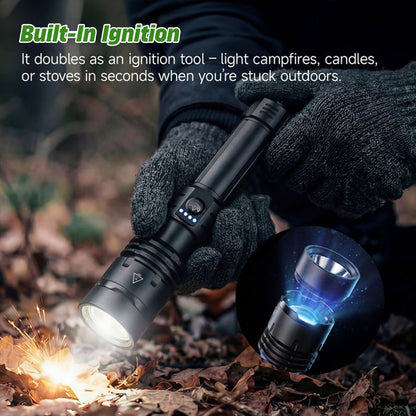 🔥60% OFF! 🔦 Super Bright UltimateLED Tactical Flashlight, Military-Grade Toughness - 80X Brightness, Cree LEDs