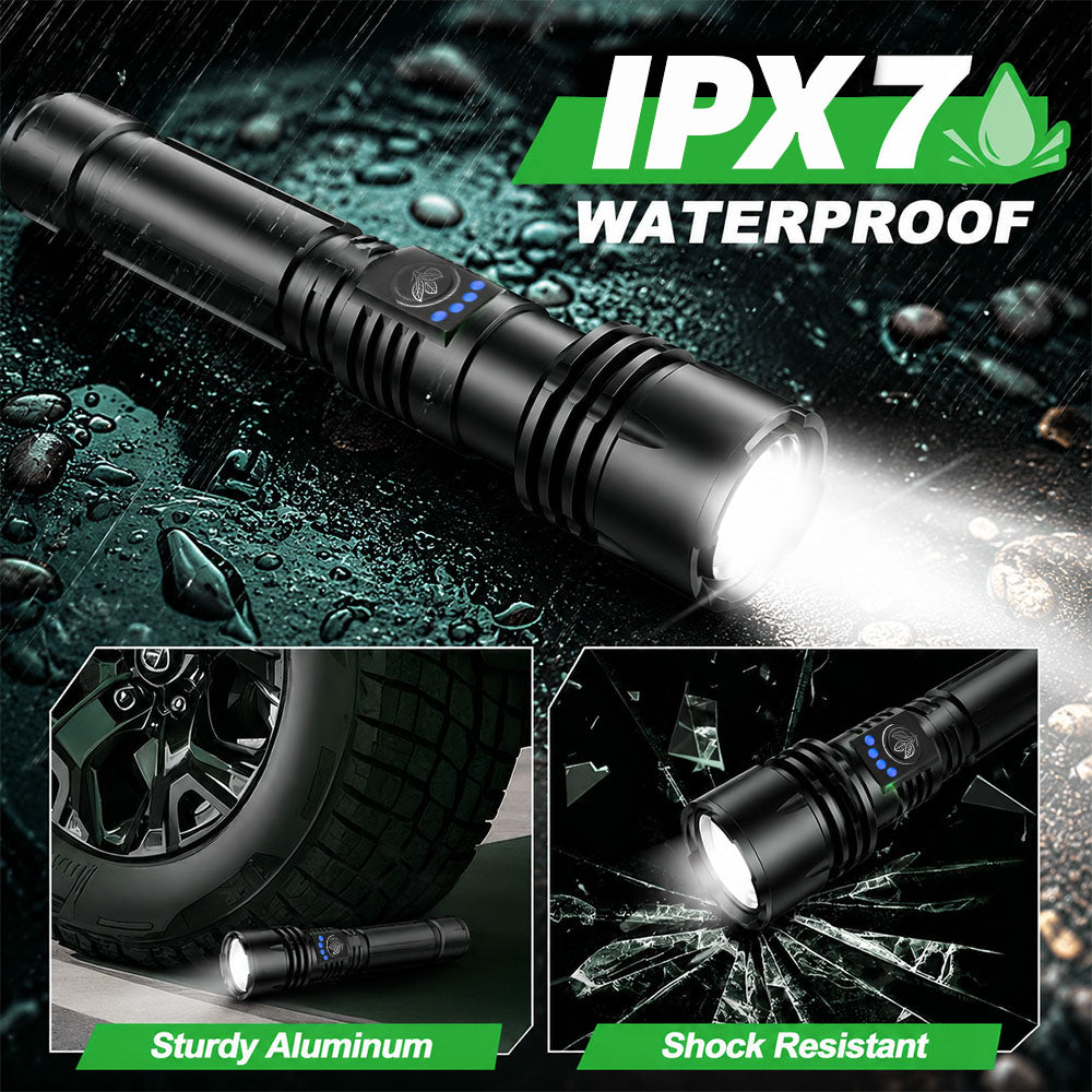 🔥60% OFF! 🔦 Super Bright UltimateLED Tactical Flashlight, Military-Grade Toughness - 80X Brightness, Cree LEDs
