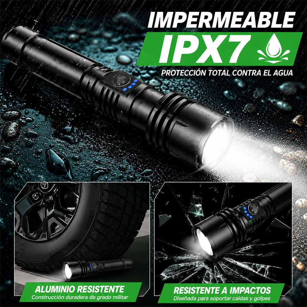 🔥60% DE DESCUENTO!!⏰ 🔦 Super Bright Ultimate Tactical Flashlight, Resistencia de Grado Militar – Diseñada para Cualquier Emergencia