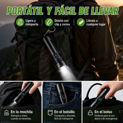 🔥60% DE DESCUENTO!!⏰ 🔦 Super Bright Ultimate Tactical Flashlight, Resistencia de Grado Militar – Diseñada para Cualquier Emergencia