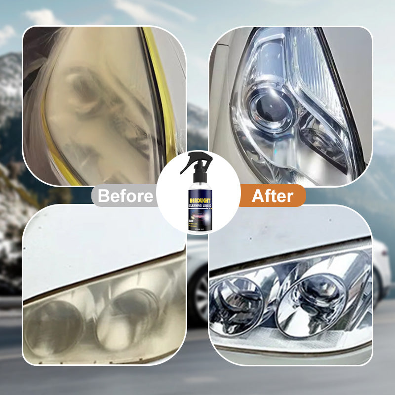🔥Last Day Promotion 60% OFF⏰2026 Upgraded Car Headlight Cleaning Spray ✨ INSTANTLY RESTORE CRYSTAL-CLEAR HEADLIGHTS