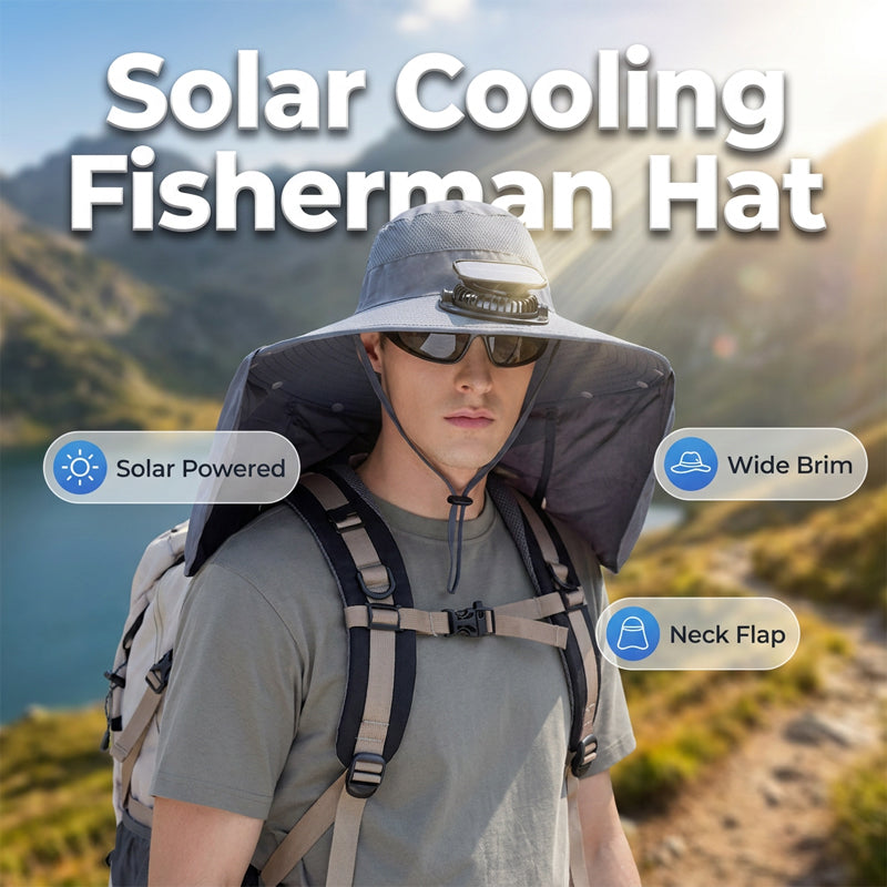 2026 Father's Day 60% OFF ✨ Breathable Fisherman Hat with Solar Fan