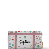 Teachers Go Above And Beyond Embroidery Style HHRZ31108157GW Zip Around Leather Wallet