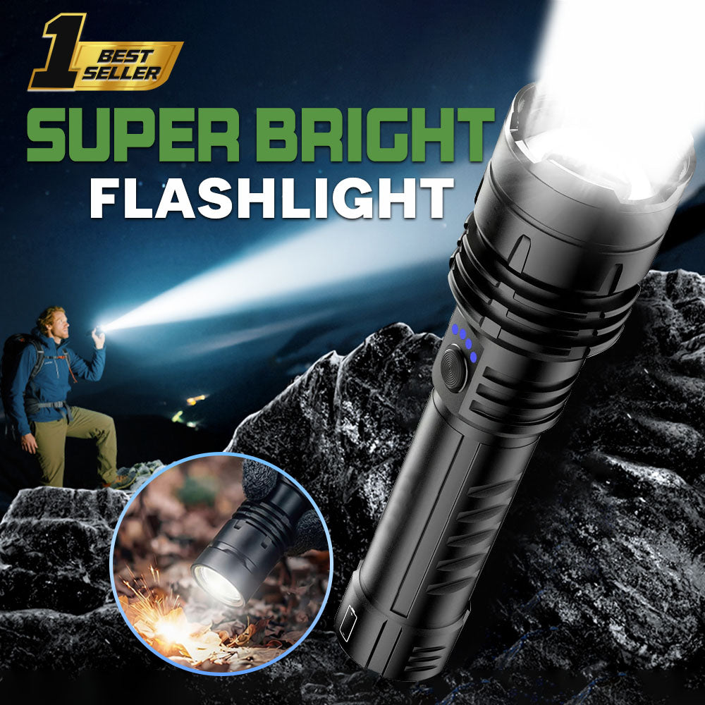 MEGA DEAL: 70% OFF + FREE GIFT🔥2026 Upgraded Super Bright Ultimate LED Tactical Flashlight, 80X Brightness, CREE LED Power, 50H Battery & Military-Tough Build
