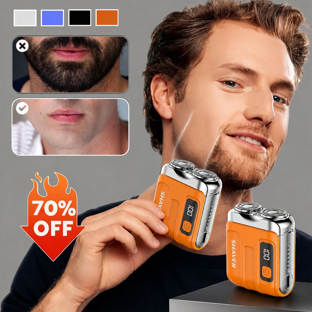 ⏰ DEAL: 70% OFF + 🎁 | 2026 Version Portable Full Body Electric Shaver | 2M+ SOLD 🏆 | 9,900RPM Motor | 15-Blade Turbo Whirl System | Smart LED Display | IPX7 Wet/Dry