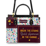 Break The Stigma Build Awareness Be The Change DNRZ0706004A Leather Bag
