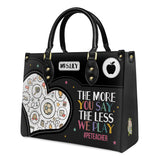 The More You Say The Less We Play HTLZ0706014A Leather Bag