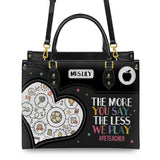 The More You Say The Less We Play HTLZ0706014A Leather Bag