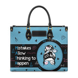 Math Mistake Allow Thinking to Happen NQAY0903002 Leather Bag